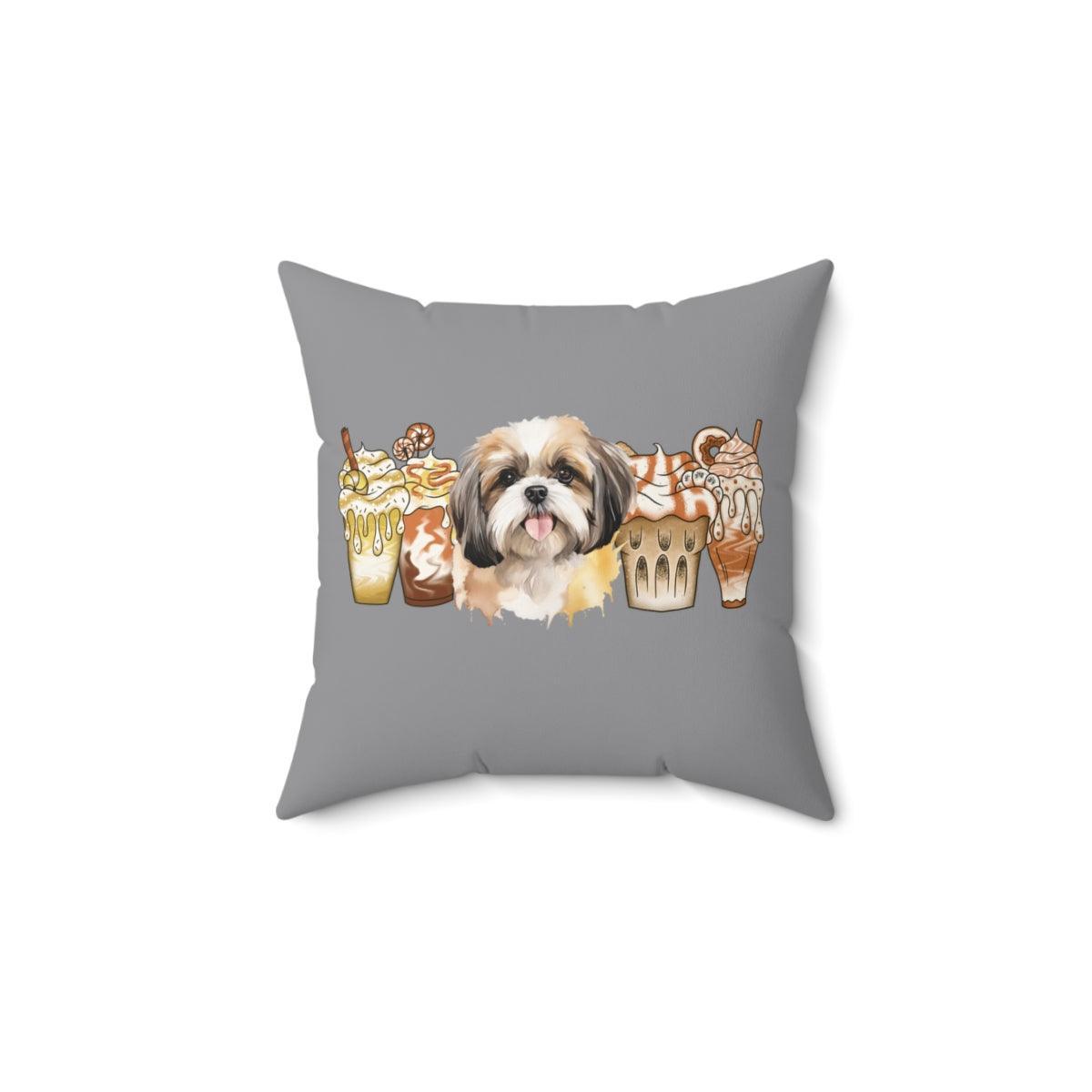 Shih Tzu With Ice Coffee Pillow - Shih Tzu Gifts