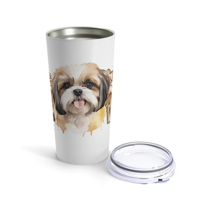 Shih Tzu With Ice Coffee Tumbler - Shih Tzu Gifts