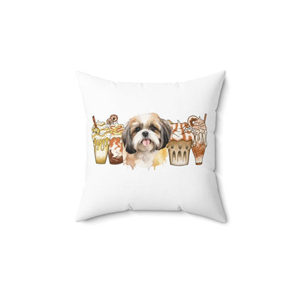 Shih Tzu With Ice Coffee Pillow - Shih Tzu Gifts