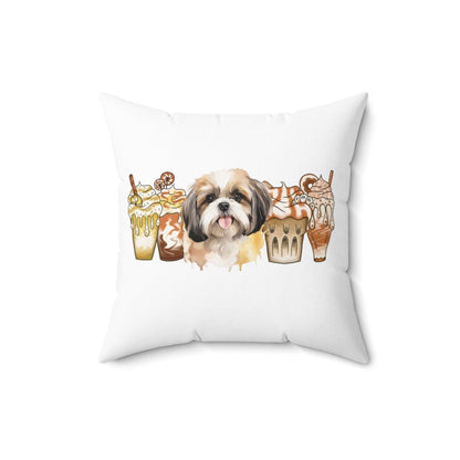 Shih Tzu With Ice Coffee Pillow - Shih Tzu Gifts