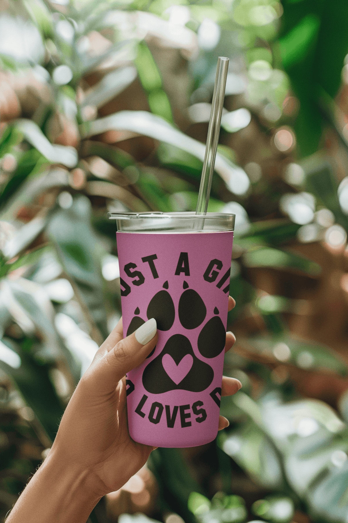 Just a Girl Who Loves Dogs Tumbler