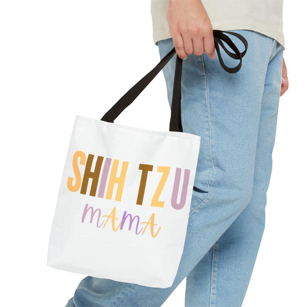 Shih Tzu Mama Words Tote Bag - Shih Tzu Gifts