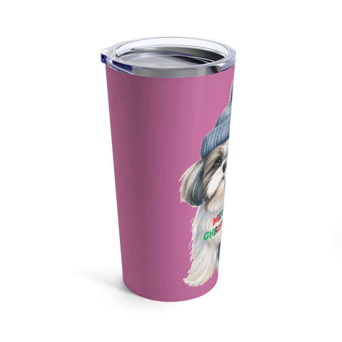 Merry Christmas Shih Tzu Tumbler - Perfect Holiday Gift for Dog Lovers - Shih Tzu Gifts
