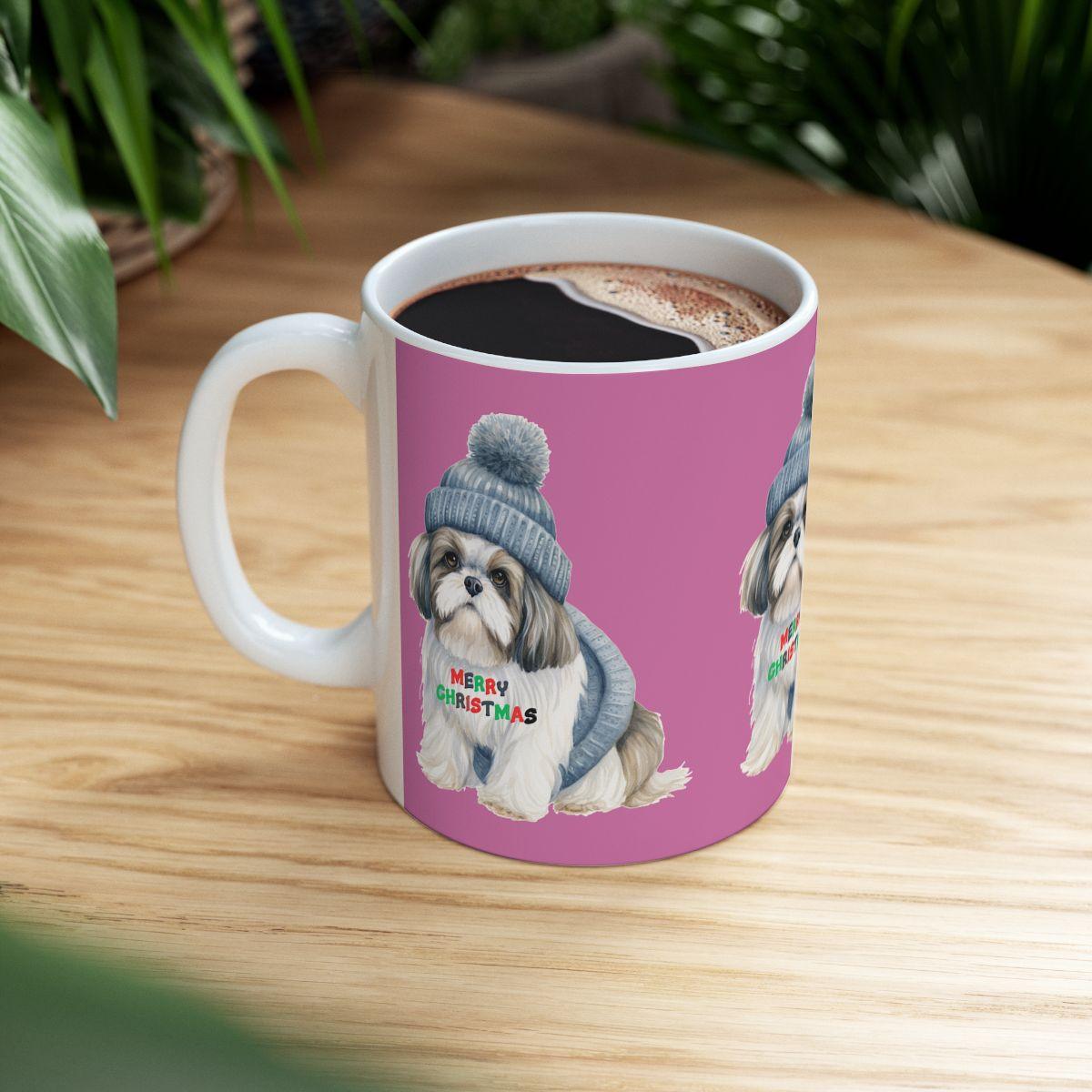 Merry Christmas Shih Tzu Mug – Festive Gift for Shih Tzu Lovers & Owners - Shih Tzu Gifts