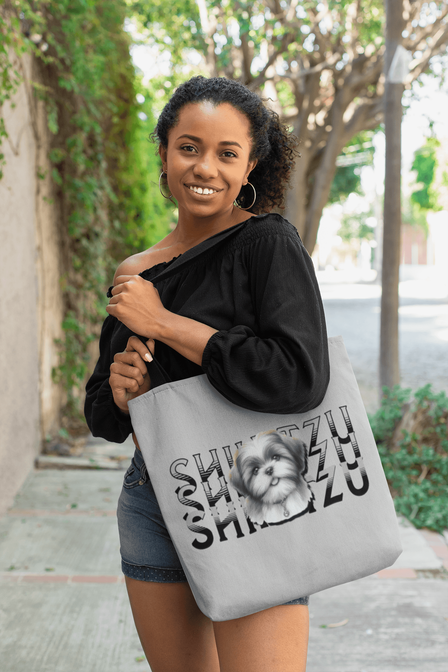 Shih Tzu Stack Tote Bag - Cute & Durable Gift for Shih Tzu Lovers