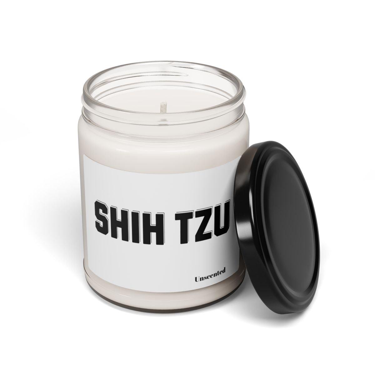 Shih Tzu Text Scented Soy Candle - Perfect Gift for Dog Lovers"