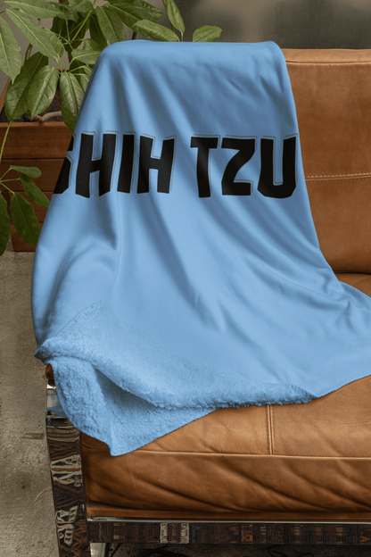 Shih Tzu Text Blanket – Cozy & Stylish Gift for Dog Lovers