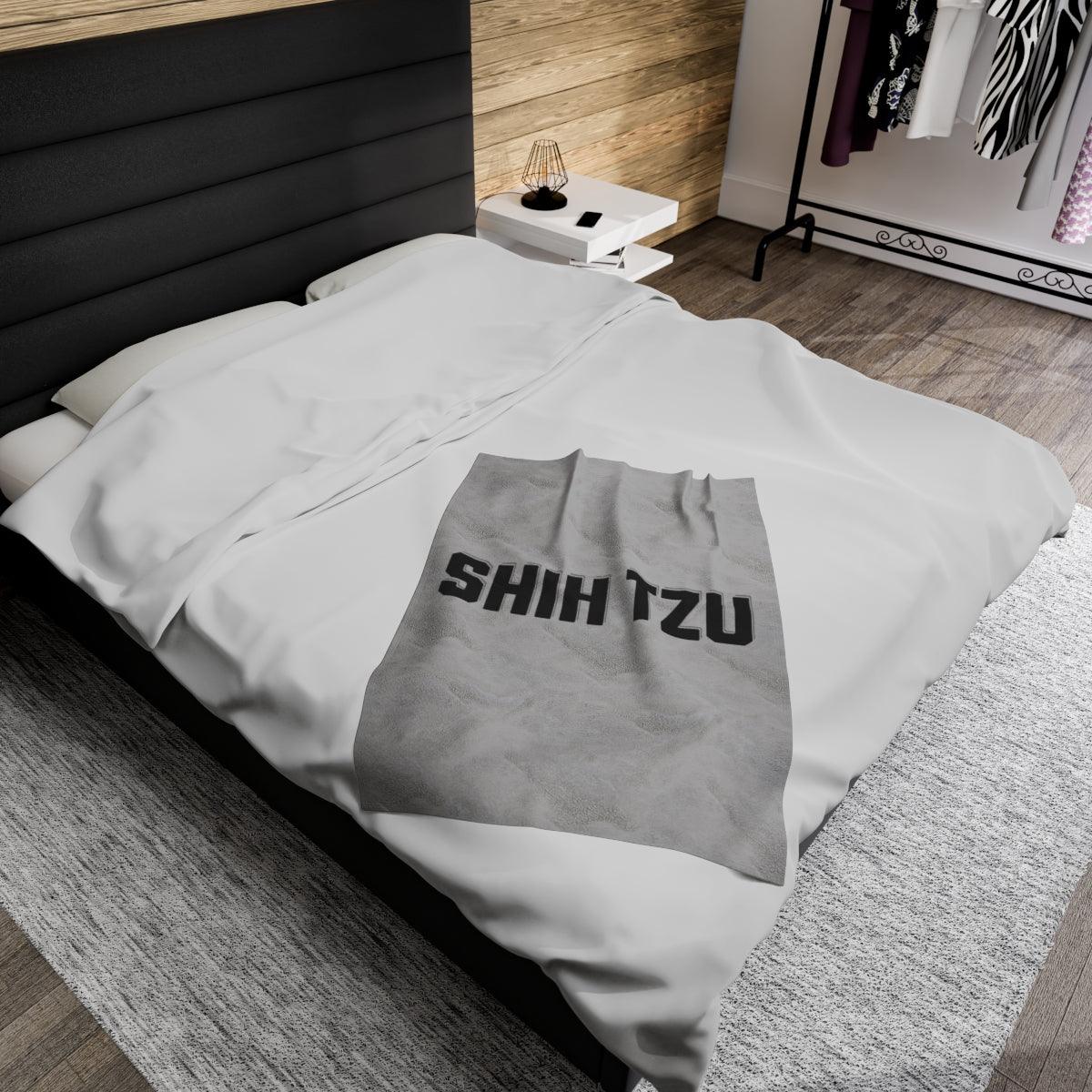 Shih Tzu Text Blanket – Cozy & Stylish Gift for Dog Lovers