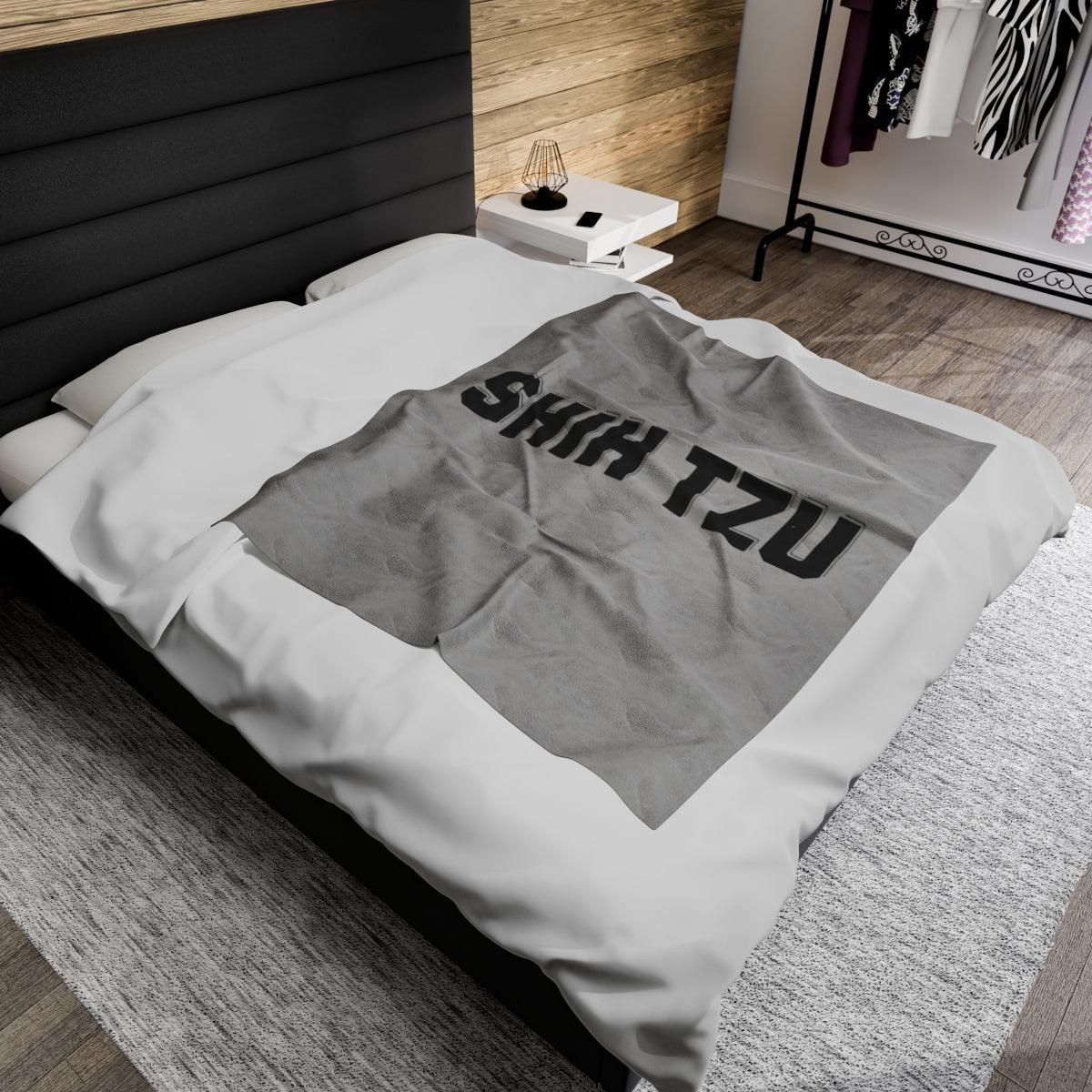 Shih Tzu Text Blanket – Cozy & Stylish Gift for Dog Lovers