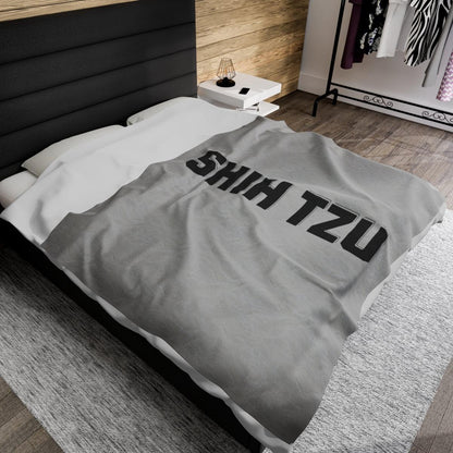 Shih Tzu Text Blanket – Cozy & Stylish Gift for Dog Lovers