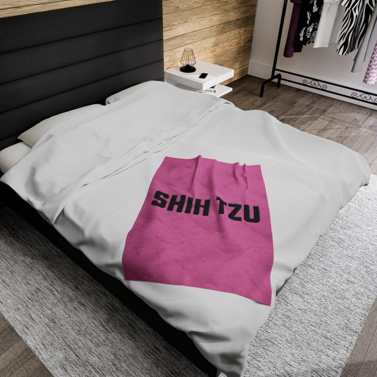 Shih Tzu Text Blanket – Cozy & Stylish Gift for Dog Lovers