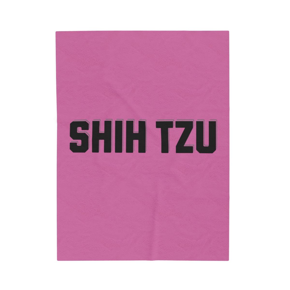 Shih Tzu Text Blanket – Cozy & Stylish Gift for Dog Lovers