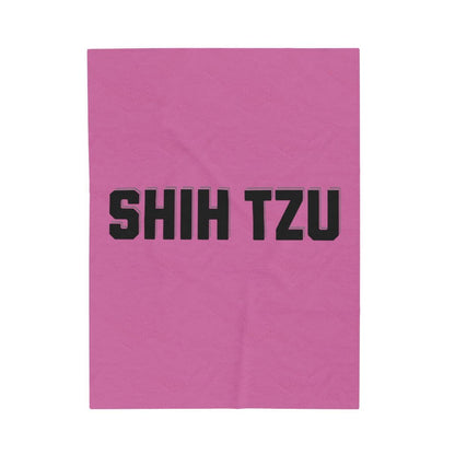 Shih Tzu Text Blanket – Cozy & Stylish Gift for Dog Lovers