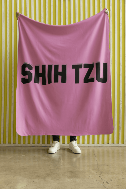 Shih Tzu Text Blanket – Cozy & Stylish Gift for Dog Lovers