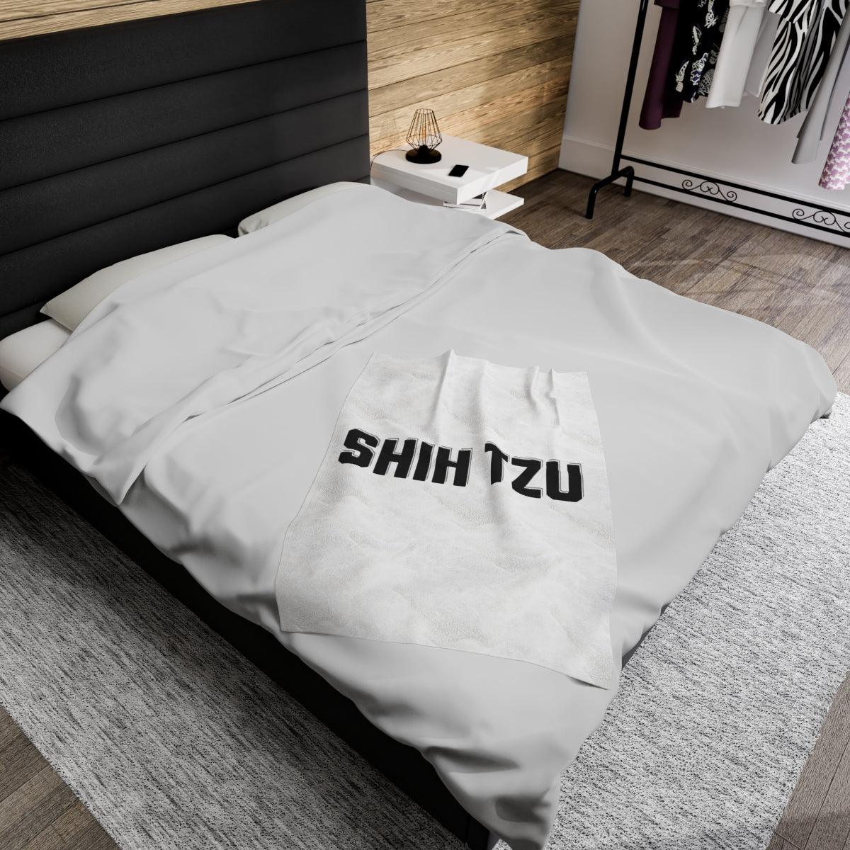 Shih Tzu Text Blanket – Cozy & Stylish Gift for Dog Lovers