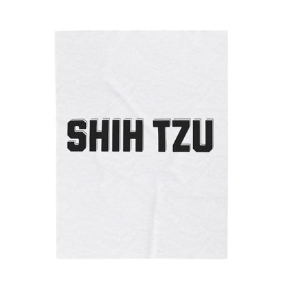 Shih Tzu Text Blanket – Cozy & Stylish Gift for Dog Lovers