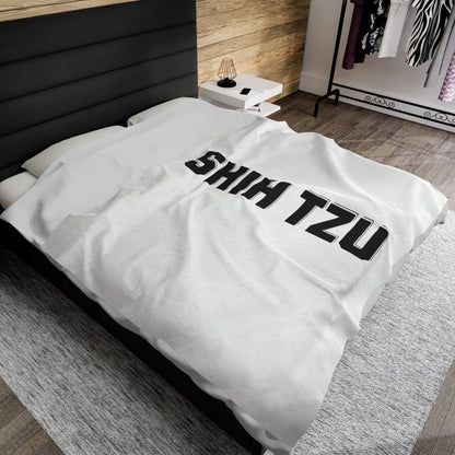 Shih Tzu Text Blanket – Cozy & Stylish Gift for Dog Lovers